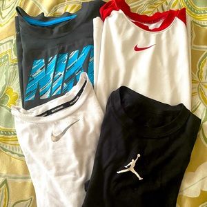 Nike and Jordan t-shirt lot of 4. Boys XL